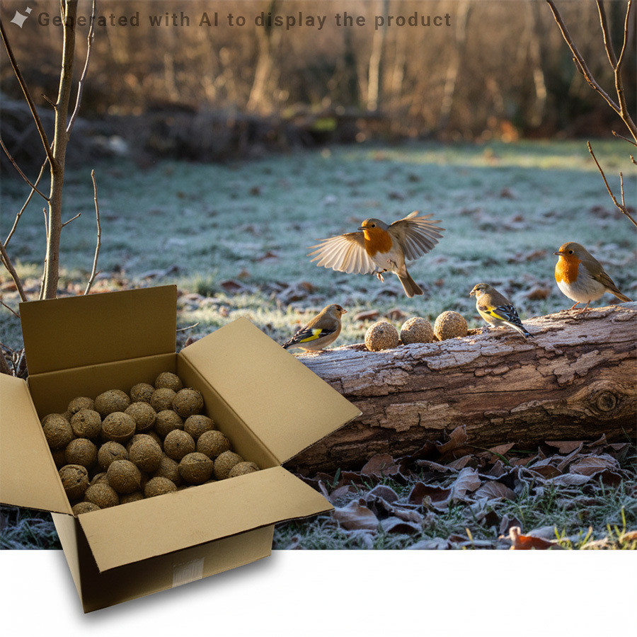 Mezenbol - vetbol zonder netje voor vogels (100 stuks)