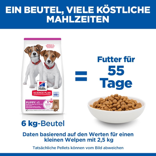 Hill's Puppy Small & Mini met lam & rijst hondenvoer