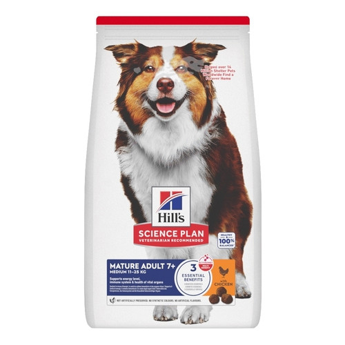 Hill's Mature Adult 7+ Medium mit Huhn Hundefutter