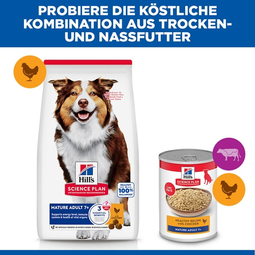 Hill's Mature Adult 7+ Medium mit Huhn Hundefutter