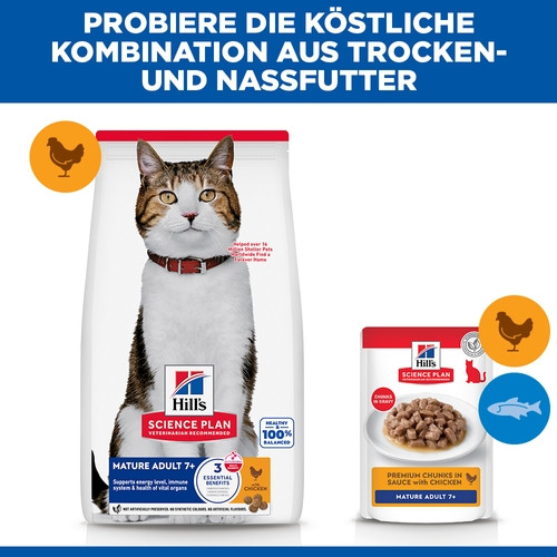 Hill's Mature Adult 7+ mit Huhn Katzenfutter