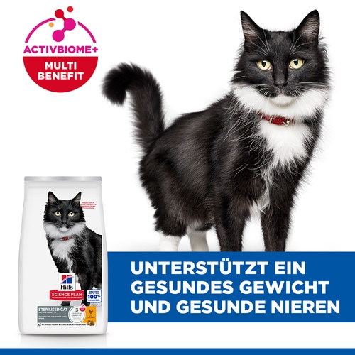 Hill's Mature Adult 7+ Sterilised Cat Huhn Katzenfutter