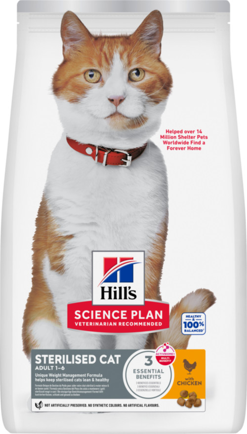 Hill's Science Plan Adult Sterilised Cat mit Huhn Katzenfutter