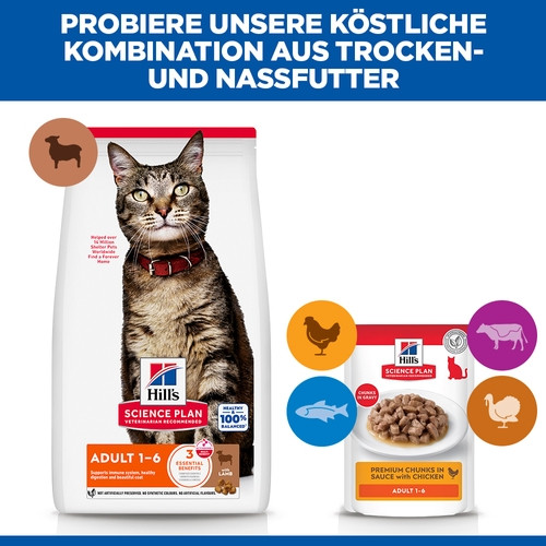 Hill's Adult mit Lamm Katzenfutter