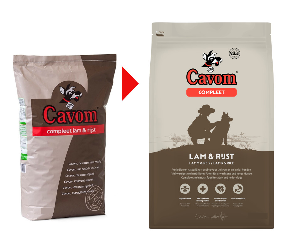 Cavom Compleet mit Lamm & Reis Hundefutter