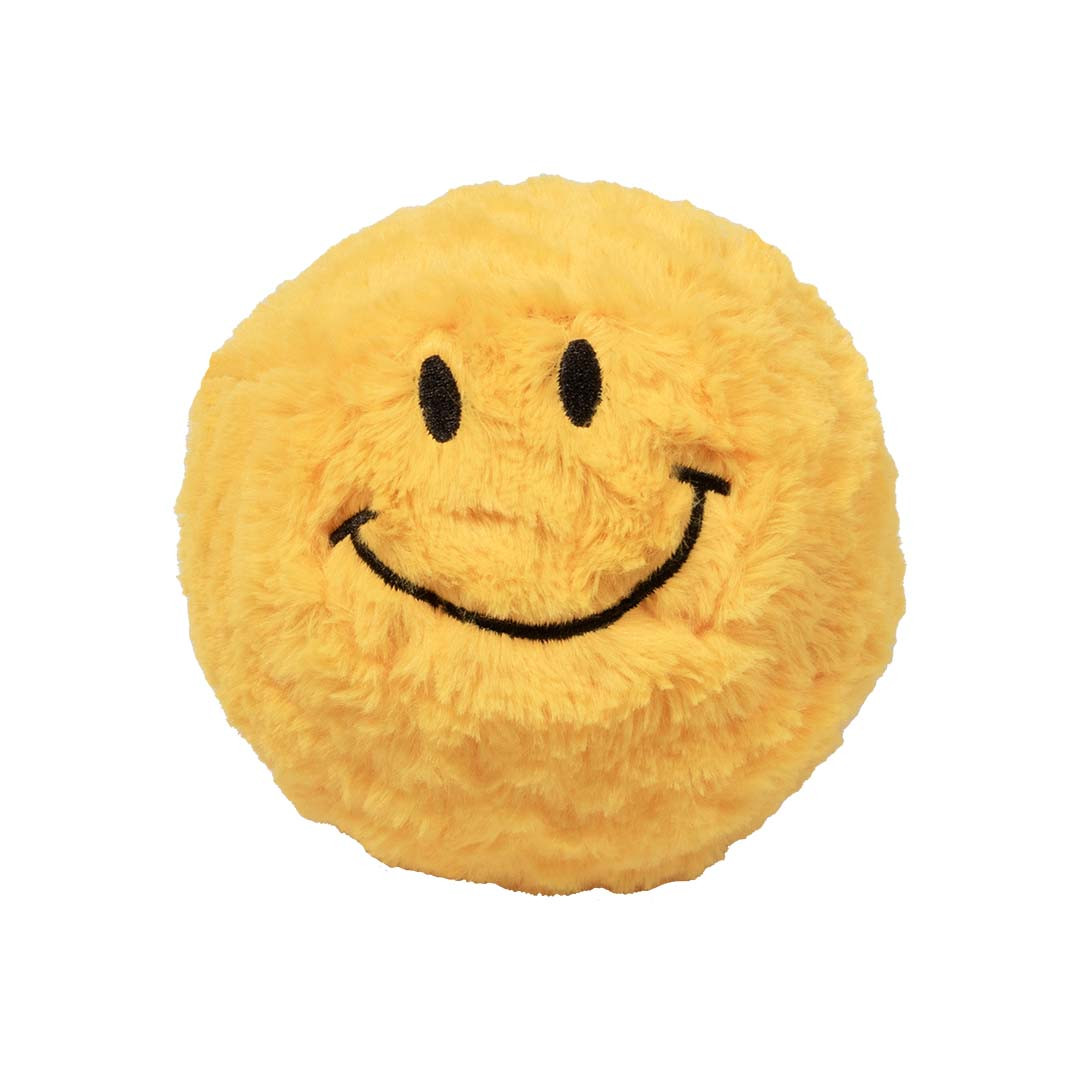Giggly Gary pluchen smiley met bal en geluid hondenspeelgoed
