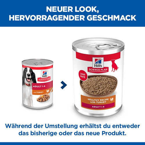 Hill's Adult mit Truthahn Hunde-Nassfutter (Dosen 370gr)