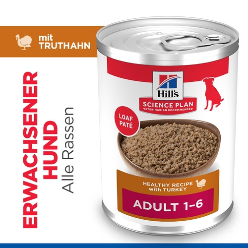 Hill's Adult mit Truthahn Hunde-Nassfutter (Dosen 370gr)