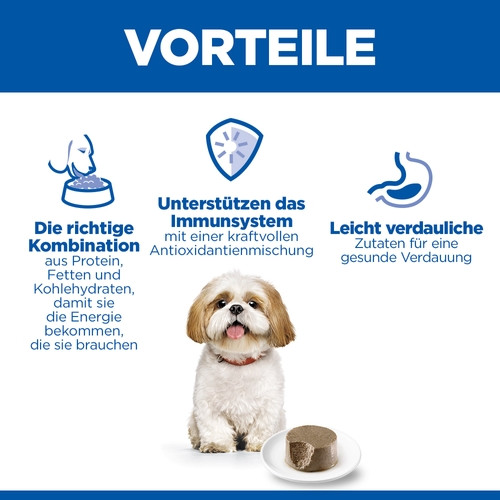 Hill's Mature Adult 7+ Small & Mini mousse met rund natvoer hond
