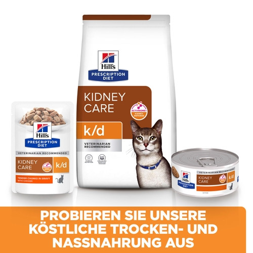 Hill's Prescription Diet K/D Kidney Care Katzenfutter mit Lachs