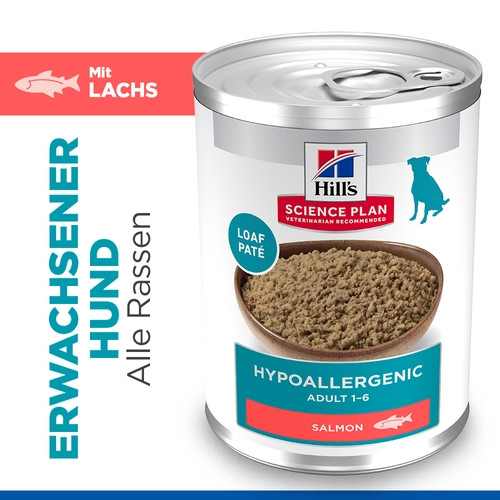 Hill's Adult Hypoallergenic mit Lachs Hunde-Nassfutter (Dose)