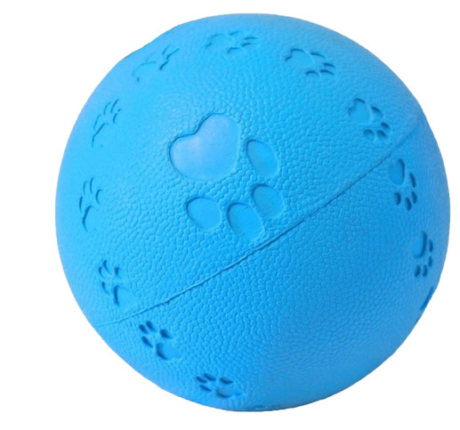 Rubber bal met pootjes en piep