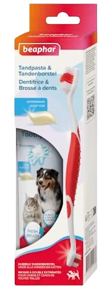 Beaphar Zahnpasta & Zahnbürste für Hund und Katze