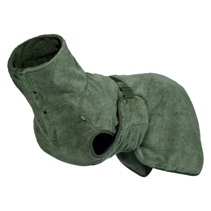 Rukka - Medea x Bathrobe badjas olijfgroen voor de hond