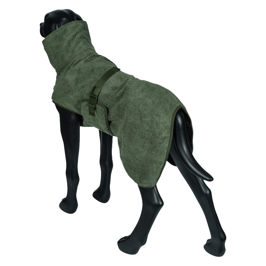 Rukka - Medea x Bathrobe badjas olijfgroen voor de hond