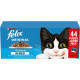 Felix Original Fischauswahl in Gelee Nassfutter für Katzen (Jumbopack)