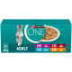 Purina One Adult mit Lamm, Meeresfisch, Rind und Huhn Nassfutter für Katzen (Multipack)