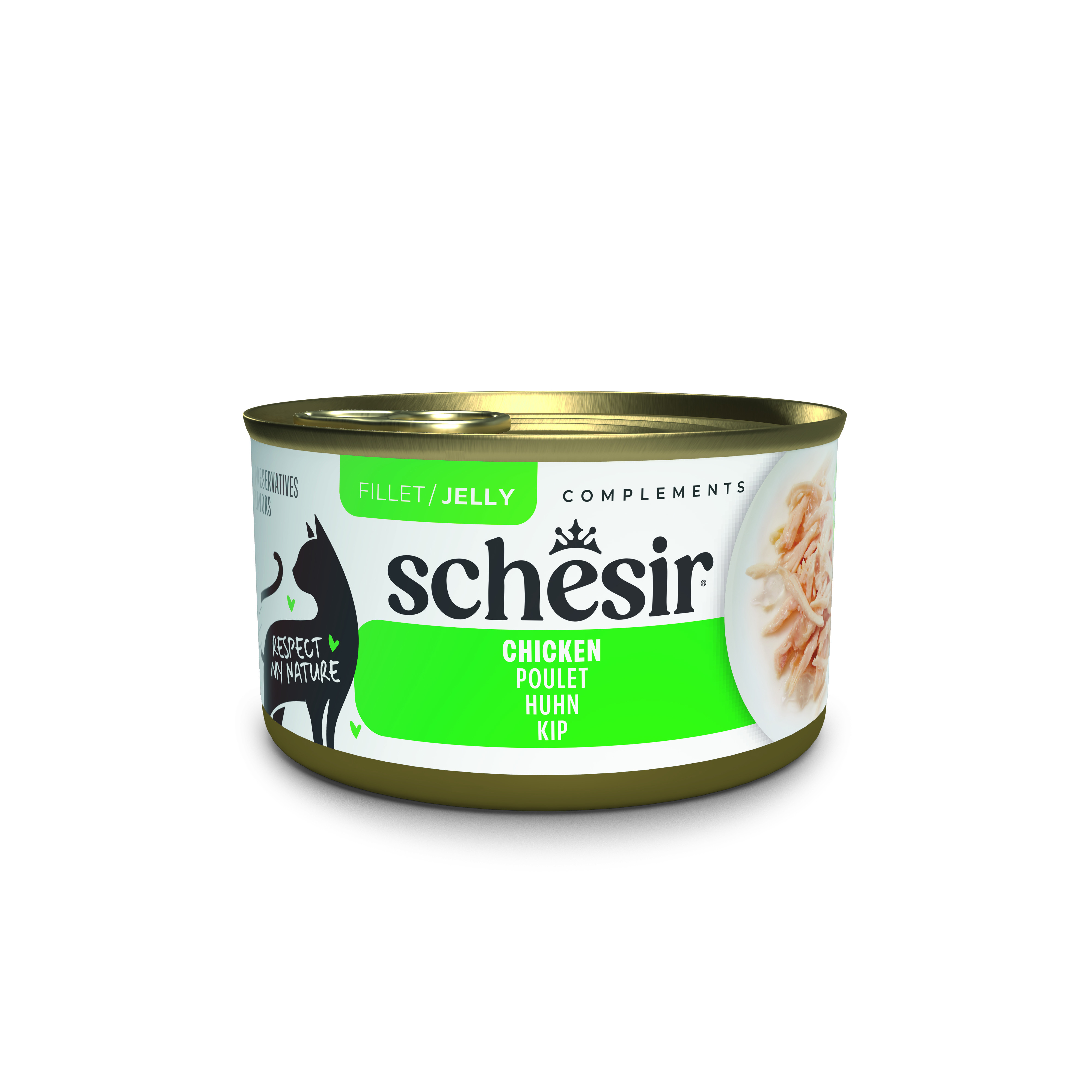 Schesir Complements kip (jelly) natvoer kat (blikjes)