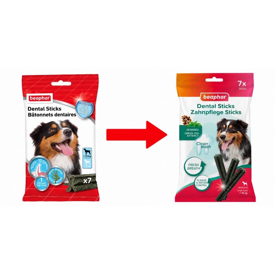 Beaphar Dental Sticks für mittelgroße / große Hunde