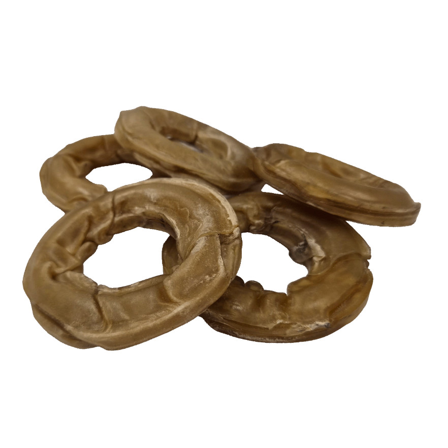 Brekz Dental Rawhide - ring 7,5 cm kauwsnack hond