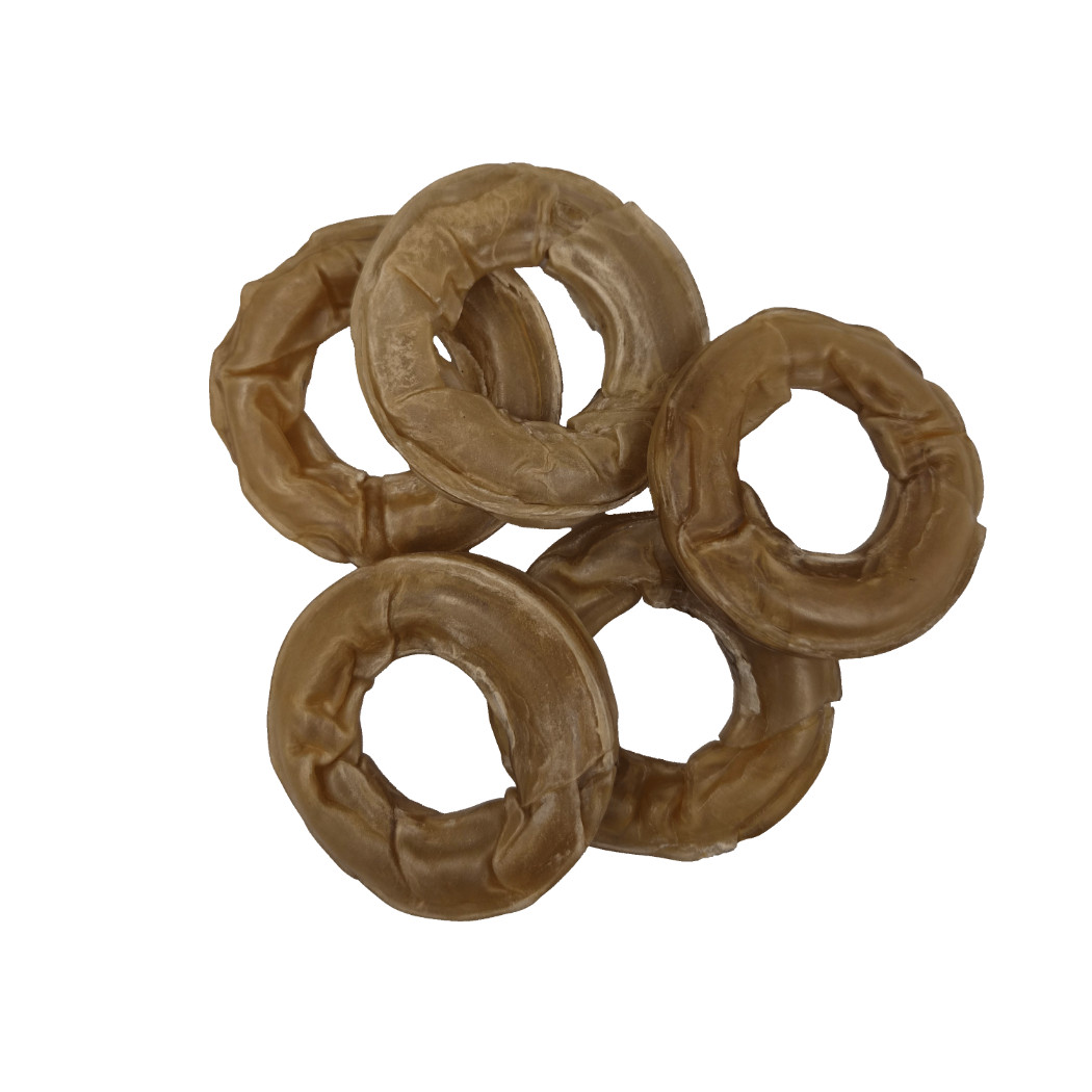 Brekz Dental Rawhide - ring 7,5 cm kauwsnack hond
