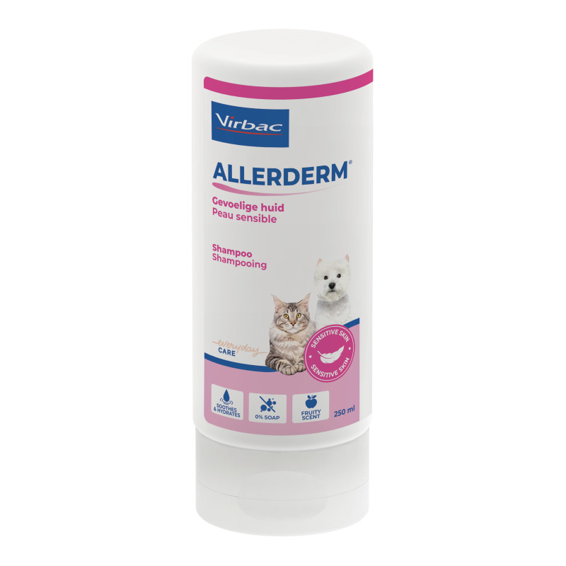 Allerderm shampoo gevoelige huid voor hond en kat