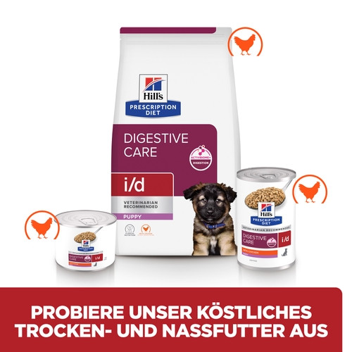 Hill's Prescription Diet Puppy I/D Digestive Care Nassfutter für Welpen mit Huhn (Dose)