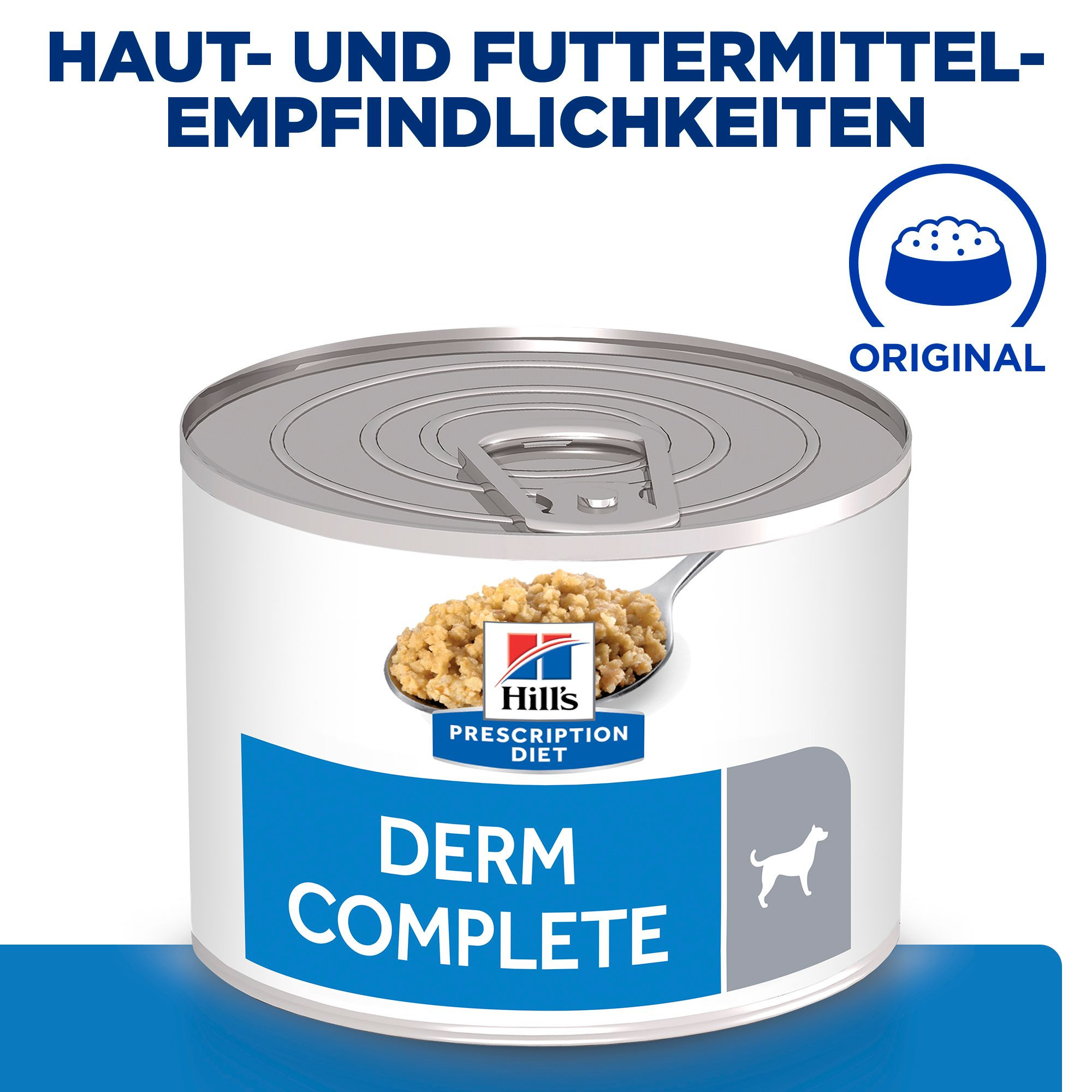 Hill's Prescription Diet Derm Complete nat hondenvoer (370 g blik)
