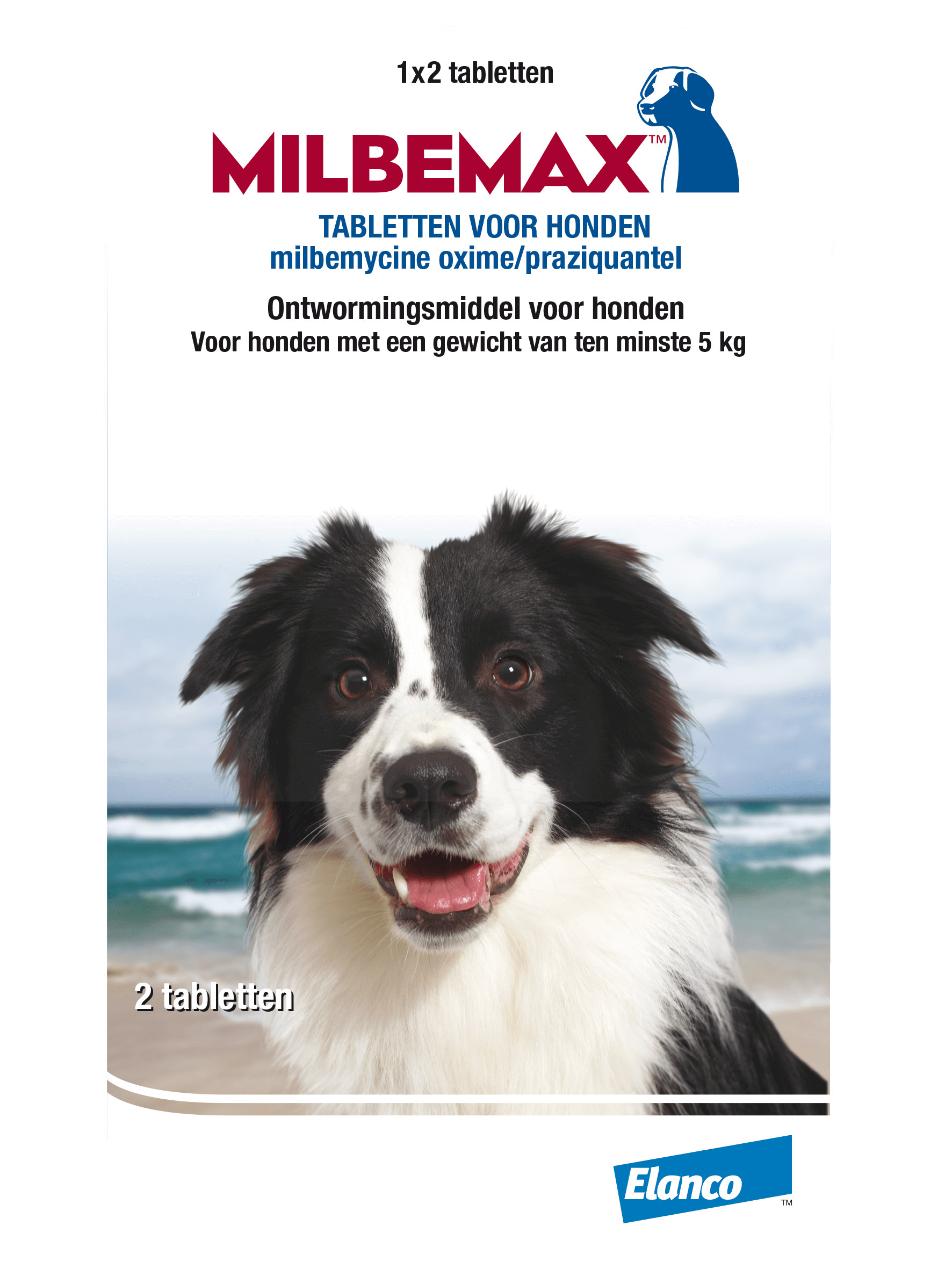 Afbeelding Milbemax Grote hond 2 Tabletten door Brekz.nl