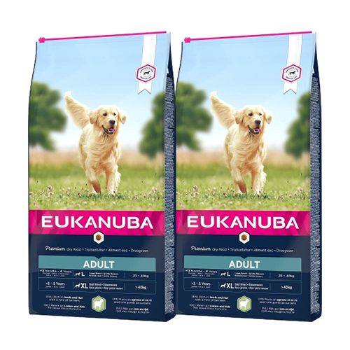 Afbeelding Eukanuba Adult Large Breed Lam & Rijst hondenvoer 12 kg door Brekz.nl