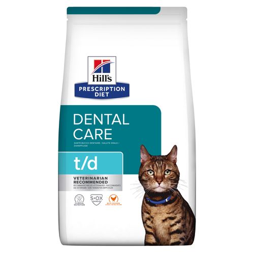 Afbeelding Hill's Prescription Diet T/D kattenvoer 1.5 kg door Brekz.nl