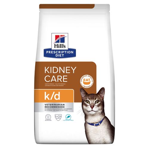 Afbeelding Hill's Prescription Diet K/D Kidney Care kattenvoer met kip 2 x 8 kg door Brekz.nl