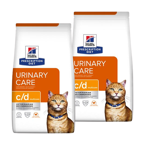 Hill's Prescription Diet C/D Multicare Urinary Care kattenvoer met kip 2 x 12 kg