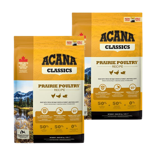 Afbeelding van 2 x 9,7 kg Acana Classics Prairie Poultry hondenvoer