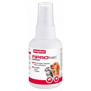 Afbeelding van 2x100 ml Anti-Vlo & Anti-Teek Hond en Kat | FiproTec spray Beaphar