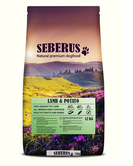 Afbeelding Seberus Lamb & Potato - natuurlijk graanvrij hondenvoer 12 kg door Brekz.nl