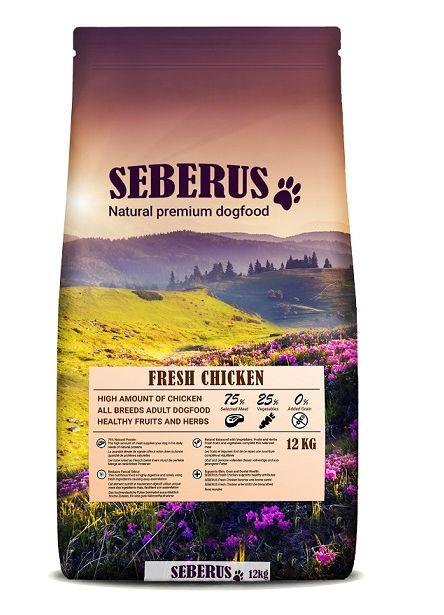 Afbeelding Seberus Fresh Chicken - natuurlijk graanvrij hondenvoer 1 kg door Brekz.nl