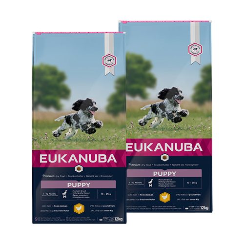 Eukanuba Puppy Medium Breed kip hondenvoer 2 x 15 kg