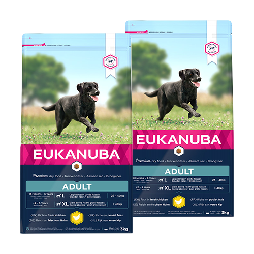 Afbeelding Eukanuba Active Adult Large Breed kip hondenvoer 15 kg door Brekz.nl