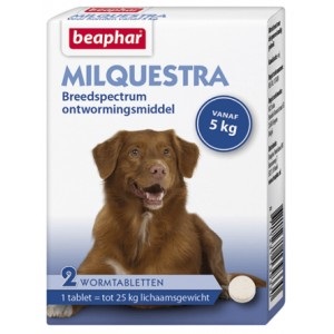 Beaphar Milquestra Entwurmungsmittel Hund (5 – 50 kg) 4 Tabletten