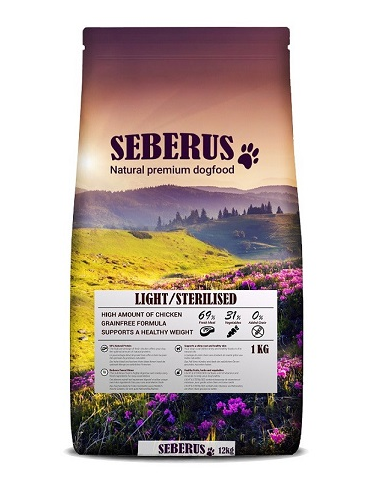 Seberus Sterilised / Light - natuurlijk graanvrij hondenvoer 12 kg