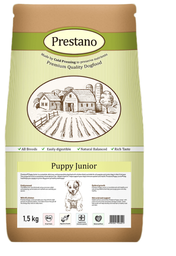 Afbeelding Prestano Puppy Junior hondenvoer 1.5 kg door Brekz.nl