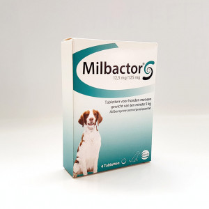 Milbactor voor grote honden - 4 tabletten