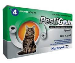 Pestigon Spot-On voor katten 4 pipetten