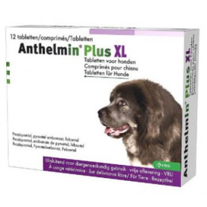 Anthelmin Plus XL (>17.5 kg) - 12 tabletten