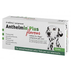 Afbeelding Anthelmin Plus - 4 tabletten door Brekz.nl