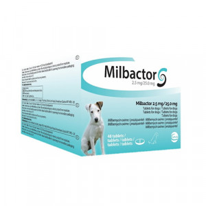 Afbeelding van 144 Tab. Ontworming Honden & Pups | Milbacttor Ontwormingsmiddel Kleine Hond/puppy