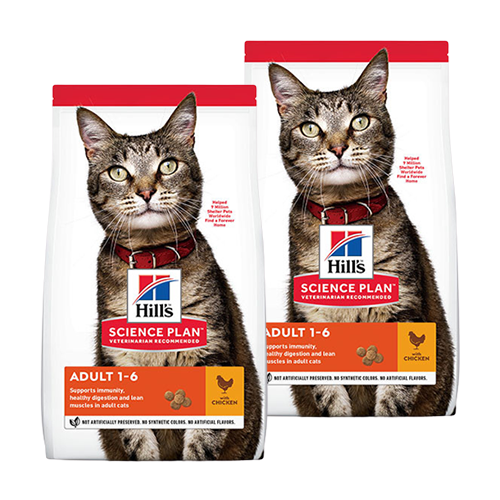 Afbeelding Hill's Adult Kip Optimal Care kattenvoer 15 kg door Brekz.nl