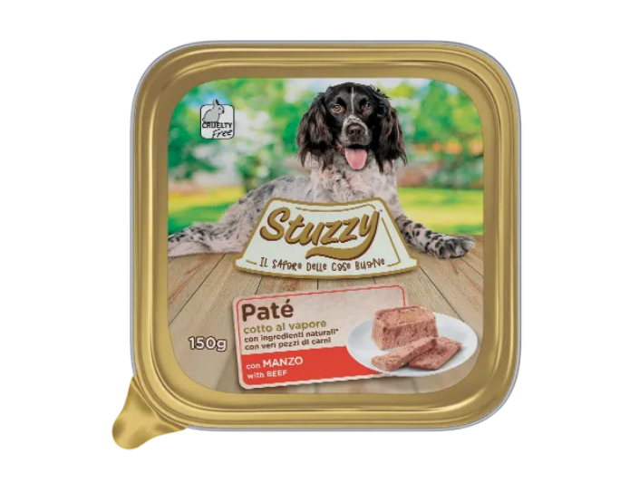 Afbeelding Mister Stuzzy Dog Paté 150 g - Hondenvoer - Rund door Brekz.nl