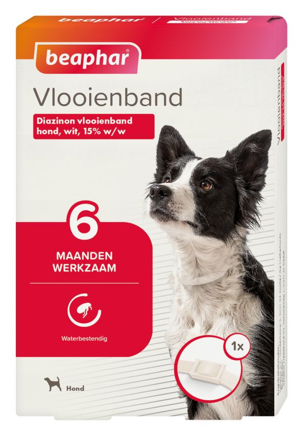 Beaphar Floh-Halsband Hund Weiß